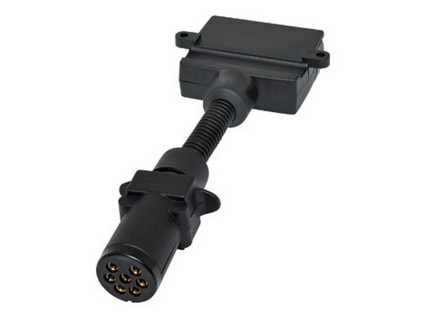 7 Pin Round to Flat Trailer Plug - Allvolts