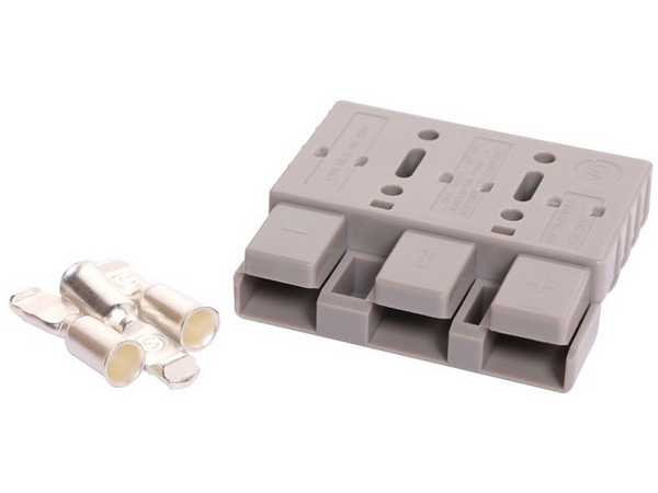 Triple 50A Grey Anderson Style Plug - Allvolts