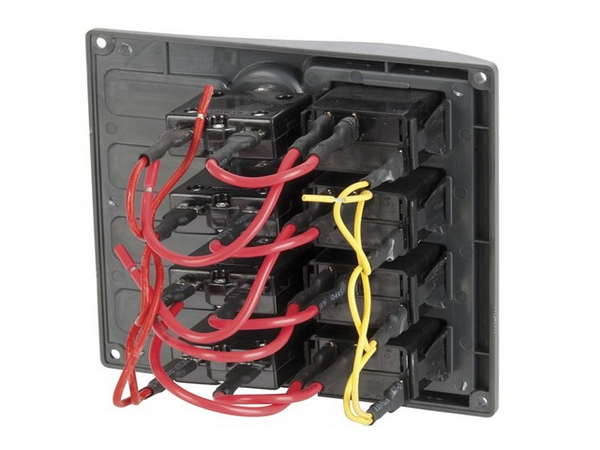 MARINE SWITCH PANEL 4 WAY BREAKER W/P - Allvolts Power Solutions Pty Ltd