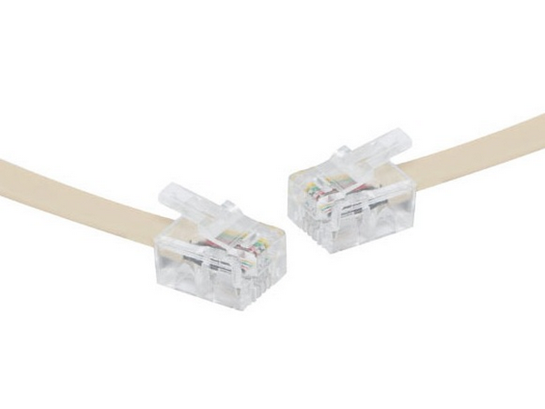 2m RJ14 Phone/Modem Cable - Allvolts